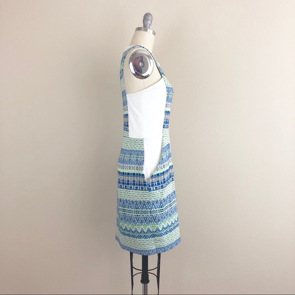 Ella Moss Geometric Print Front Zip Bodycon Dress - Picture 4 of 6